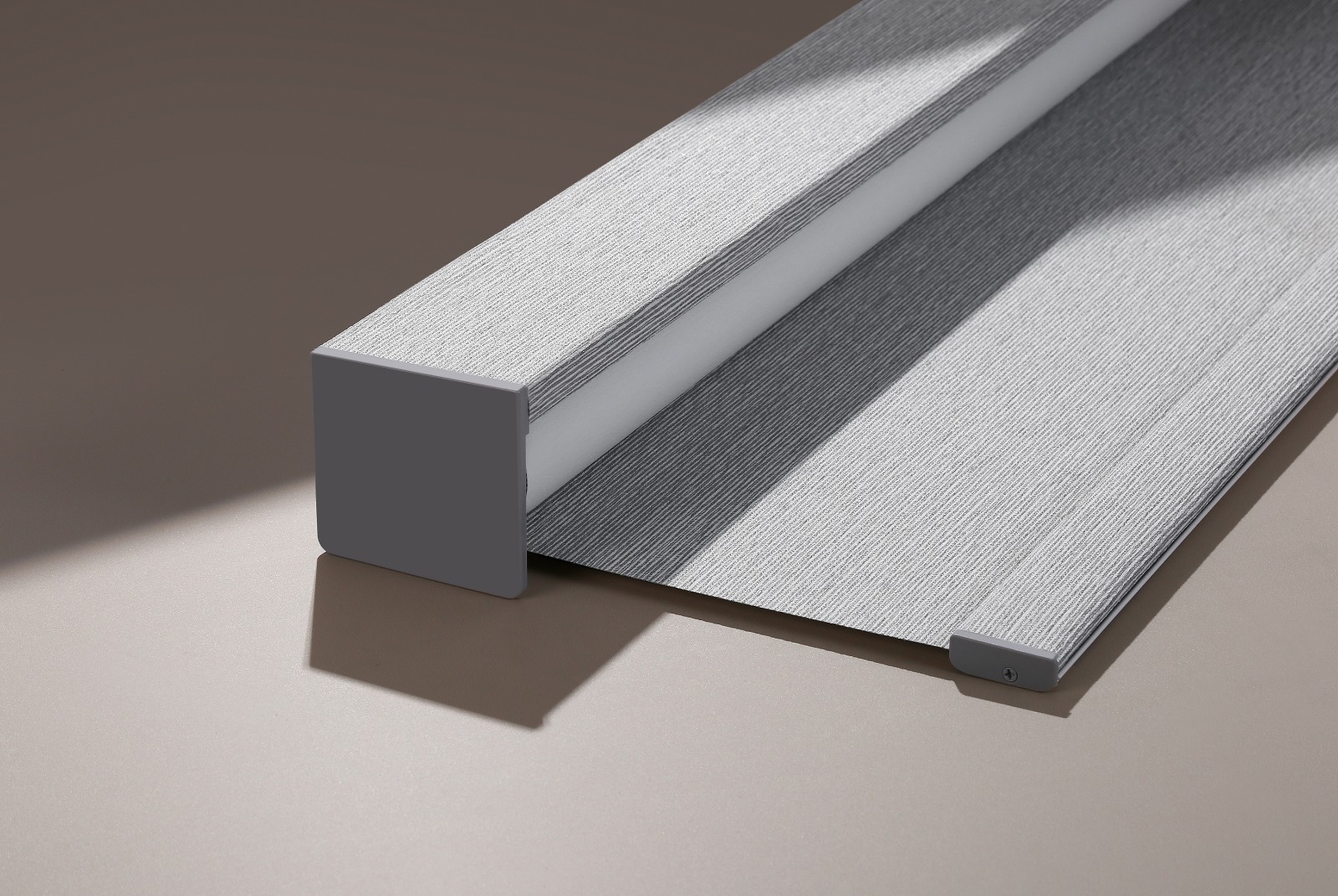 Roller Shade — Brushed Silver — The Blinds Co fabric sample