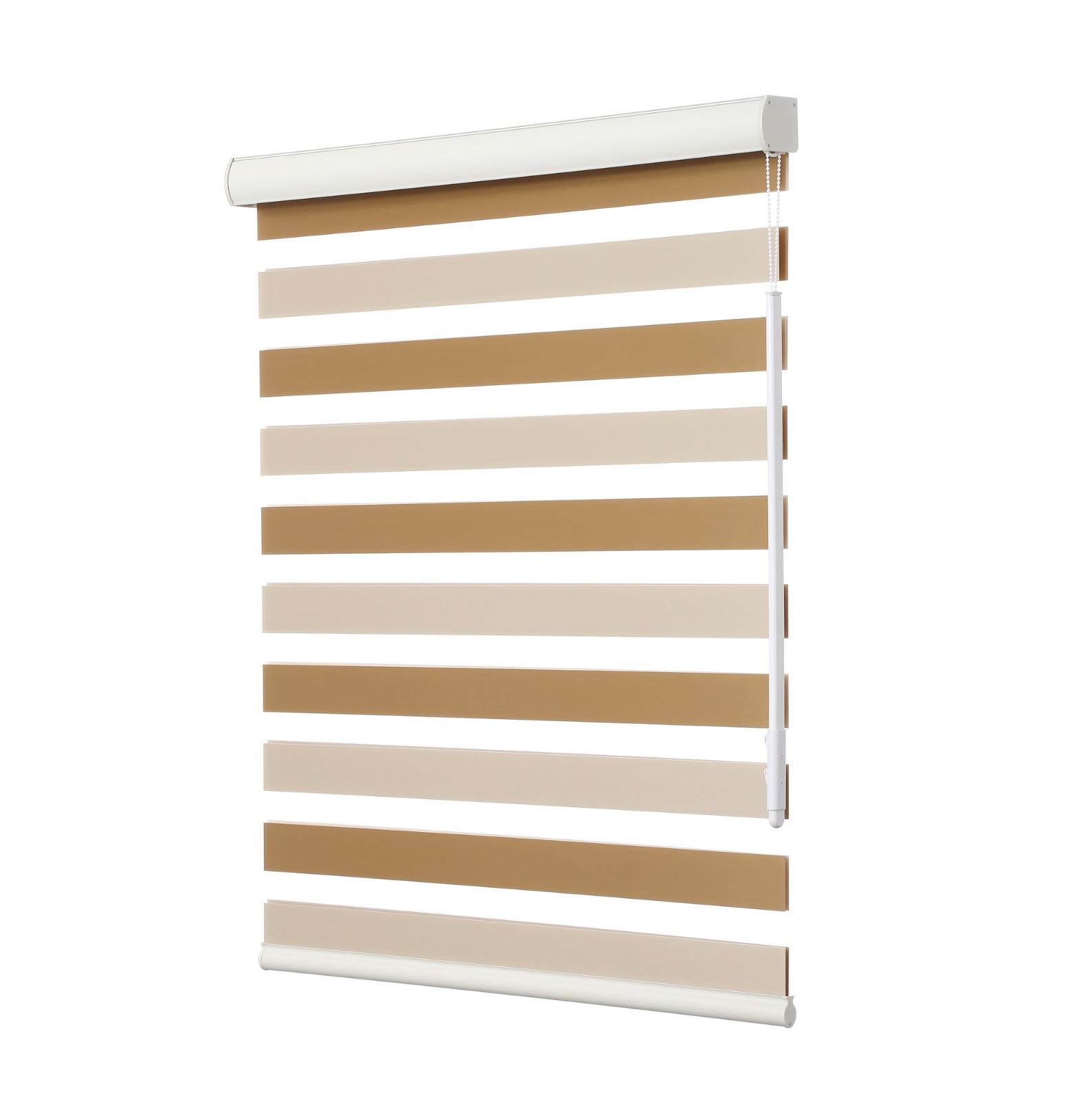Zebra Shade — Caramel Cream — The Blinds Co fabric sample