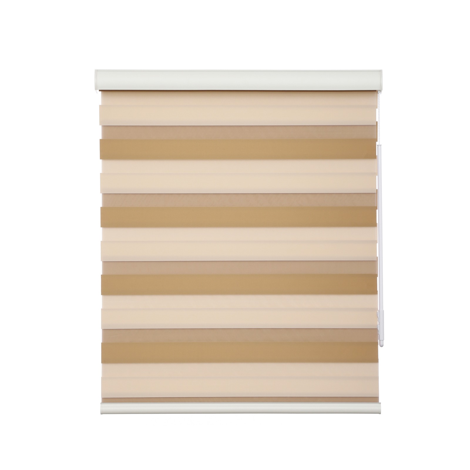 Zebra Shade — Tonal Caramel — The Blinds Co fabric sample